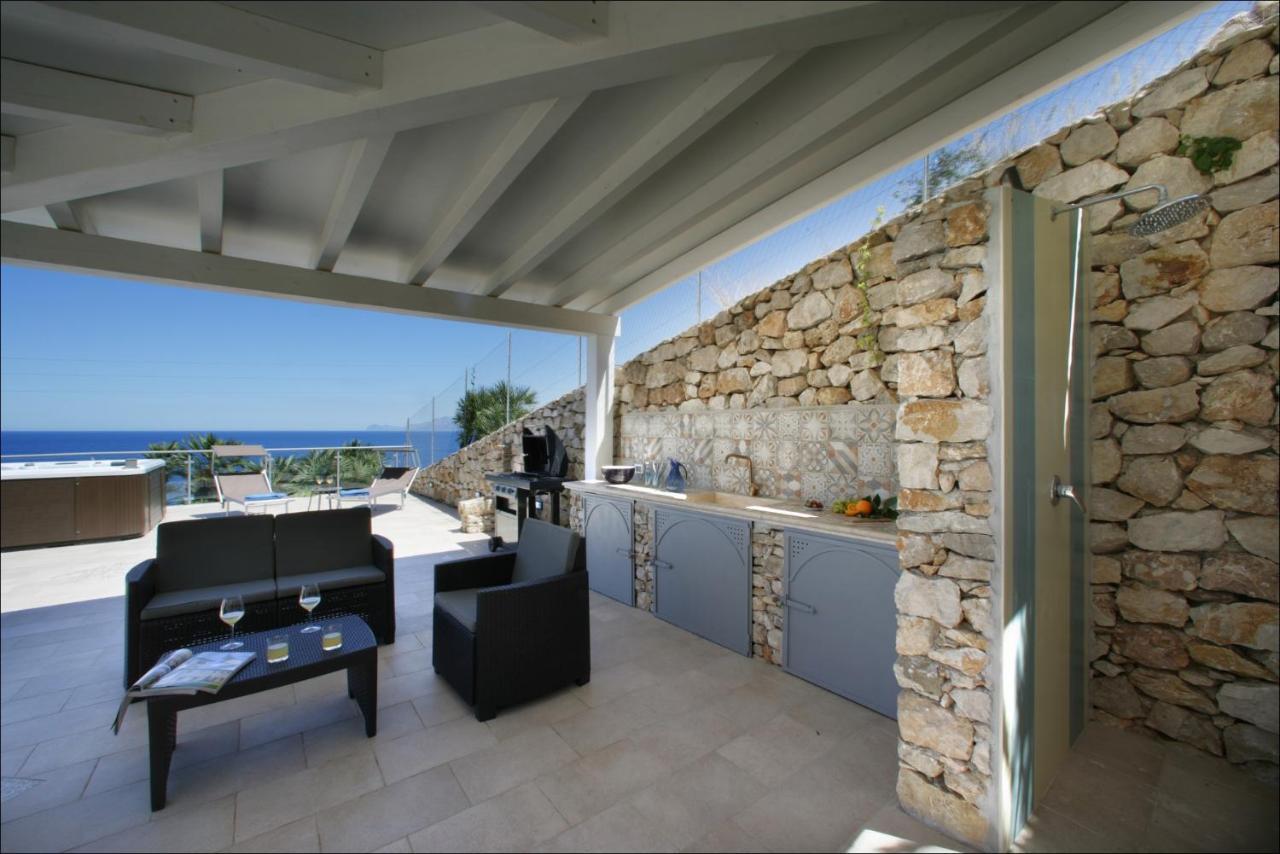 Villa Antonia - Vasca Idromassaggio Terrazza Vista Mare San Vito Lo Capo Zewnętrze zdjęcie
