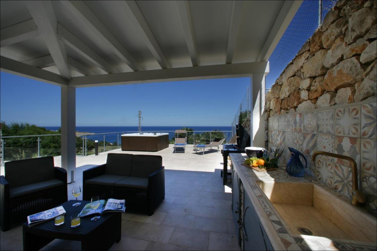 Villa Antonia - Vasca Idromassaggio Terrazza Vista Mare San Vito Lo Capo Zewnętrze zdjęcie